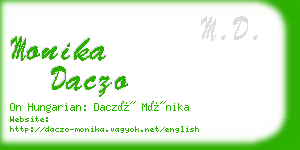 monika daczo business card